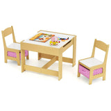 toddler table and chairs wooden play table set
