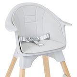 Eco Beech Wooden Scandi-Inspired High Chair | Silver Mist & Beechwood
