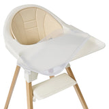 High chair with non-slip feet and 3-point harness