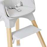 Eco Beech Wooden Scandi-Inspired High Chair | Silver Mist & Beechwood