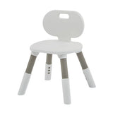 Grow-with-me Height Adjustable Montessori Scandi-Design Kids Table and Chair | White & Grey