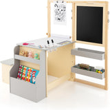 Montessori Activity Table & Chair Set | Bookcase | Blackboard & Whiteboard Easel | Paper Roll | Storage