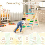 3-in-1 wooden climbing frame for children aged 1+