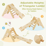 estrutura de escalada ecológica infantil 6 em 1 | Conjunto Pikler Montessori | Arco | Balancim | Deslizar | Triângulo de Escalada | Toca