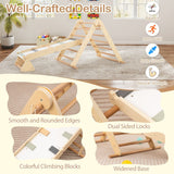 4-in-1 Folding Pikler Triangle Set - climb, crawl, hide and slide for kids 3 years and up