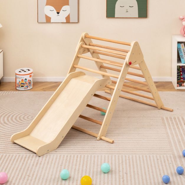 Triangle de Pikler Montessori mur d'escalade BIG rampe échelle tupti.wood Triangle de Pikler Montessori mur d'escalade BIG rampe échelle tupti.wood