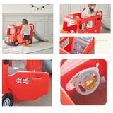 3-in-1 Montessori London Bus & Slide | Driving | Climbing | Sliding in Red | Lights & Sounds24m+