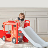3-in-1 Montessori London Bus & Slide | Driving | Climbing | Sliding | Red | Lights & Sounds for tots 24 months plus