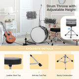 Παιδικό σετ τυμπάνων Junior Kids Drum Kit με μπαστούνια & ρυθμιζόμενο σκαμπό