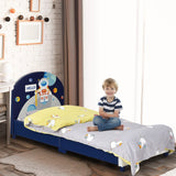 Einzelbett für Kinder, gepolstertes Schlafbett für Kleinkinder 