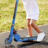 Kids Aluminum Folding Stunt Scooter Adjustable T-Bar Push Kick Light Up 2