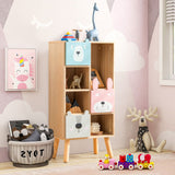 Montessori-Tier-Bücherregal | Spielzeug- und Bücheraufbewahrung | Holzschrank | Bücherregal
