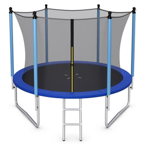 trampolines para niños de 8 pies, trampolín para jardín al aire libre con red de seguridad