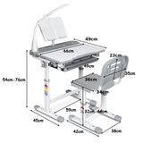 Mesa De Dibujo Ajustable Para Niños Con Mesa De Estudio Y Silla Para Niños