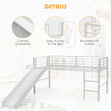 Cadre de lit en acier pour lit simple mezzanine coulissant pour enfants