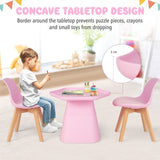 3 PCS Kids Table and Chairs Set Toddler Activity Table