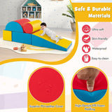 Vnútorné 5-dielne Montessori Soft Play vybavenie | Penová hracia súprava | Svetlé farby | 6 mesiacov+