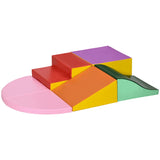 Large 6 Piece Montessori Climb, Crawl & Slide Soft Play Foam Set | Bright Colours | 12m+