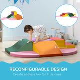 Large 6 Piece Montessori Climb, Crawl & Slide Soft Play Equipment | Bright Colours | 12-36m