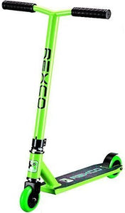 Lightweight Pro Scooter with Aluminium Deck| Push, Kick & Jump Stunt Scooter | Green