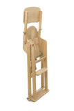 Eco conscious natural folding wooden highchair 