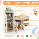 Grande cuisine jouet Montessori 3-en-1 | Tableau blanc magnétique | Unité de stockage de jouets | 3 ans et plus