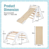 6-in-1 Children's Eco Wood Climbing Frame | Montessori Pikler Set | Arch | Rocker | Slide | Climbing Triangle 