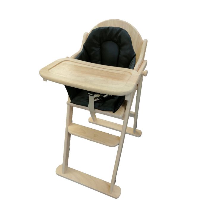 Padded High Chair Cushion Insert | Soft Foam | Washable | Charcoal ...