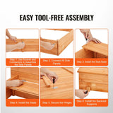 Outdoor wooden sandbox for children aged 3 to 12
