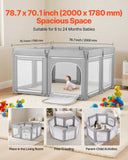 breathable mesh toddler play yard with zipped access door