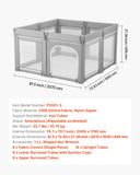 foldable baby playpen with suction cup safety feet