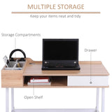 Scandi-Design Homework Desk | Storage | Natural & White | 6 Years+
