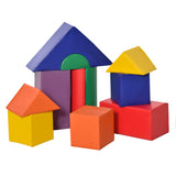 Das 11-teilige Spielset aus weichem Schaumstoff von Little Helpers in Primärfarben ist Teil der Montessori-Kollektion