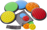 ADHD and Autism-Friendly Sensory 10PC Montessori Gonge Tactile Discs | Primary Colours | 2 Years+