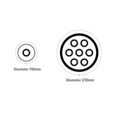 Gonge Nordic Tactile Disc dimensions Diameter 11cm (small) and 27cm (large)