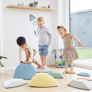Autism-Friendly Sensory 3 Piece Large Montessori Gonge Hilltops | Stepping Stones | Pastels