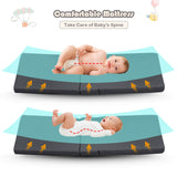 Atmungsaktives 2-in-1-Reisebett-Laufgitter mit wirbelsäulenstützender Matratze und Tragetasche | Tragbares Kinderbett | Schwarz