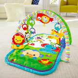 Super cute animal friends will entertain and delight your tot on this cute baby play mat or baby gym.