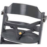 стульчик для кормления из теплого серого дерева 3-в-1, ремни безопасности и перекладина безопасности