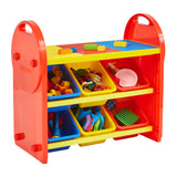 Bring some organisation into their day with this bright fun storage unit.
