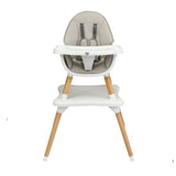 Konwertowana konstrukcja 4 w 1 pozwala na stylizację wysokiego krzesełka w 4 różne wzory, aby spełnić potrzeby Twojego dziecka.