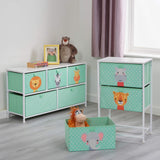 3 removable spacious fabric drawers which are great for organising toys, clothes and other bedroom or playroom accessories