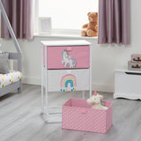 3 removable spacious fabric drawers which are great for organising toys, clothes and other bedroom or playroom accessories