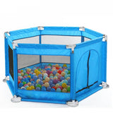 Available in a range of colours, Little Helper's playpen with side door is also a ballpit
