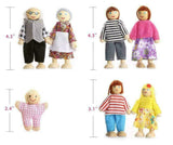Montessori Dollhouse Small Dolls & Families | choice of family sizes of dolls