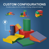 De nombreuses configurations à réaliser avec le coffret de jeu doux montessori Little Helpers complet avec différentes formes