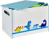 The toy box is a great storage solution for bedrooms and playrooms
