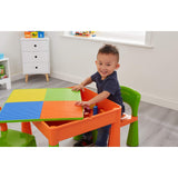 Dette funky designet multifunksjonsbordet og 2 stolene er ideelt for små barn