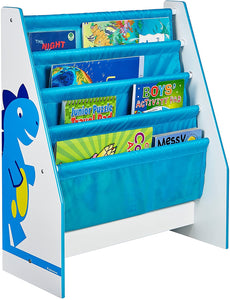 From story time to tidy-up-time why not put play time into turbo with Little Helper's Diddi Dino furniture sling bookcase.