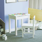 Montessori Space Saving Homework Desk | Storage  and Chair | White | 3 to 7 Years